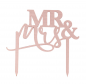 Preview: Cake Topper - MR & Mrs - Rosé Gold
